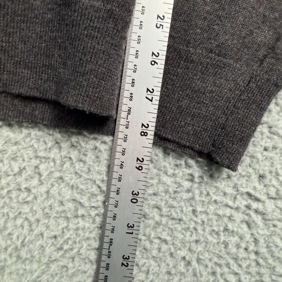 Club Room Sweater XL Gray Merino Wool Acrylic Collared Henley Long Sleeve - Picture 5 of 7